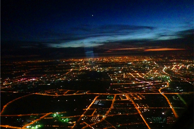 上海高清航拍夜景图