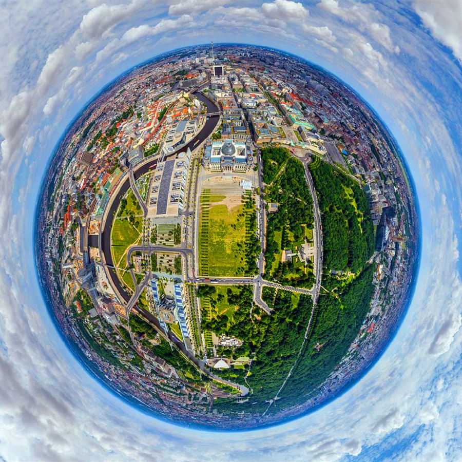 德国柏林3D全景航拍图