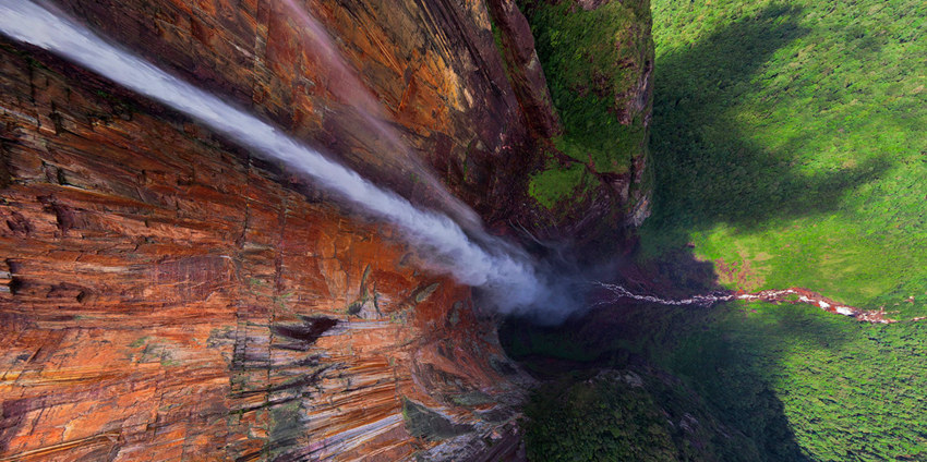 委内瑞拉天使瀑布（Angel Falls, Venezuela）航拍